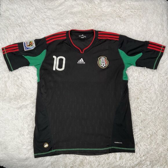 Adidas Mexico 2010 World Cup Away Jersey, C. Blanco #10 Size XL - Picture 1 of 5